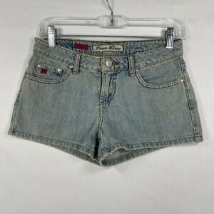 Paris Blues Y2K Vintage Low Rise Denim Jean Shorts Size 1